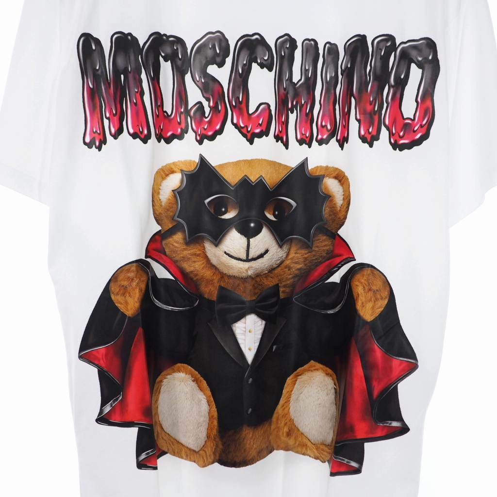 未使用タグ付き MOSCHINO モスキーノ 20SS バッド ベア くま プリント 