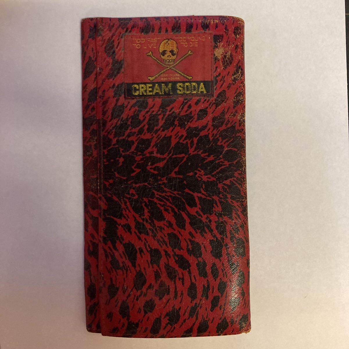 CREAM SODA 長財布 ブラック レッド ロカビリー 当時物 クリームソーダ 長財布 40年前くらいの財布です ロカビリー