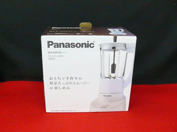 【正規品，高品質】 保管品 71912 Panasonic/パナソニック ファイバーミキサー MX-X39 ホワイト 700ｍl 調理器具 キッチン用品 スムージー 離乳食(ミキサー)｜売買されたオークション情報、yahooの商品情報をアーカイブ ミキサー