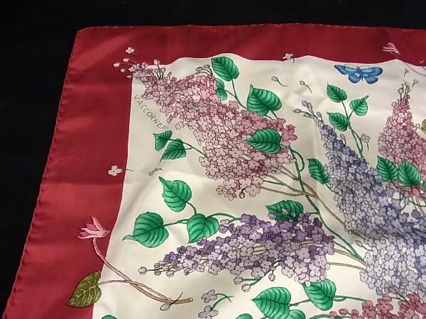 1円 □美品□ GUCCI グッチ シルク100% フラワー柄 花柄 大判 スカーフ