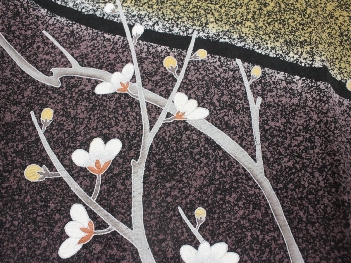 訪問着 | 桜 丹後ちりめん 正絹 本加工友禅 手描友禅 桜色 橘 菖蒲