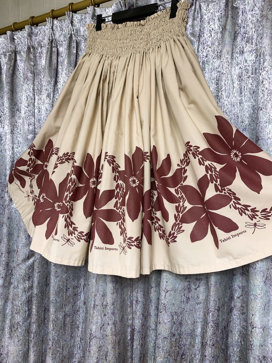 Tahiti Imports パウスカート ロング ハワイ フラ レッスン 教室 