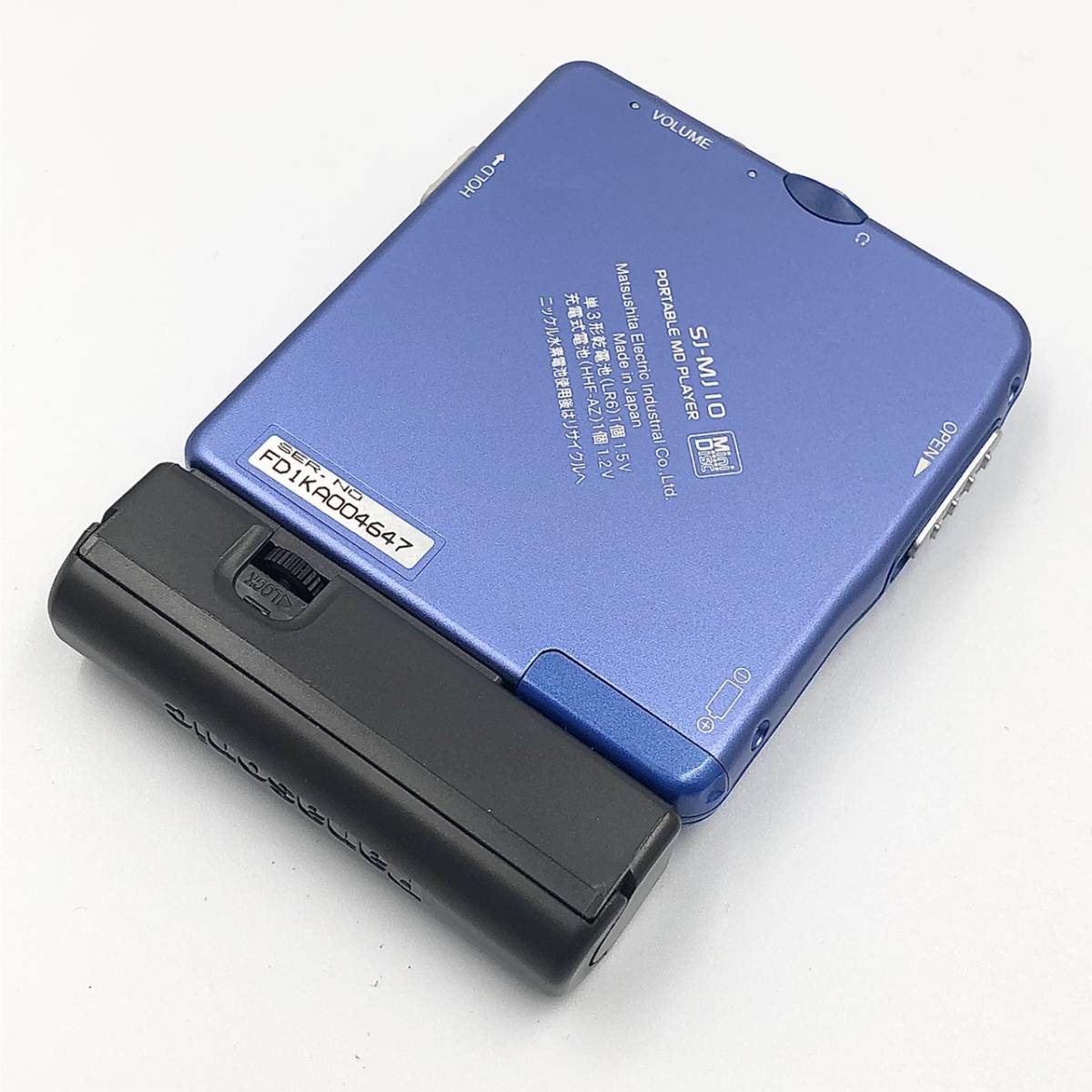 外観美品 Panasonic SJ-MJ10 ポータブルMDプレーヤー