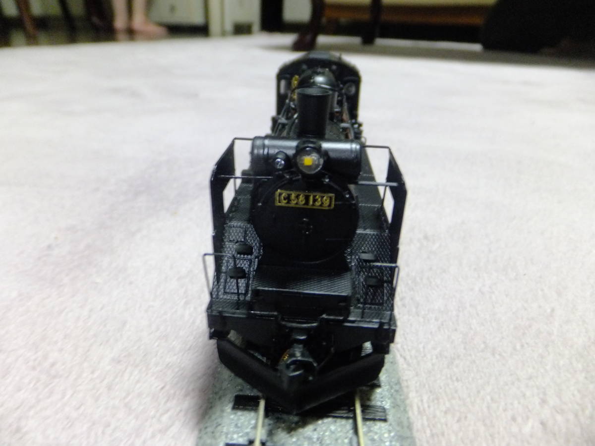 HO 天賞堂 No 51026 C58形 北海道タイプ切詰デフ 平底テンダー(機関