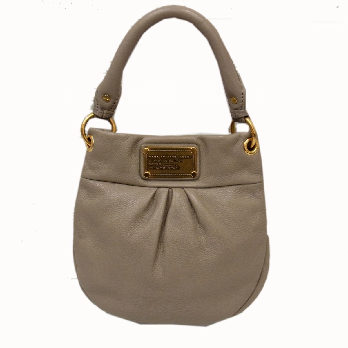 マークバイ マーク ジェイコブス レザー ハンドバッグ ボストンバッグ ベージュ MARC JACOBS ショルダーバッグ マークジェイコブス マーク