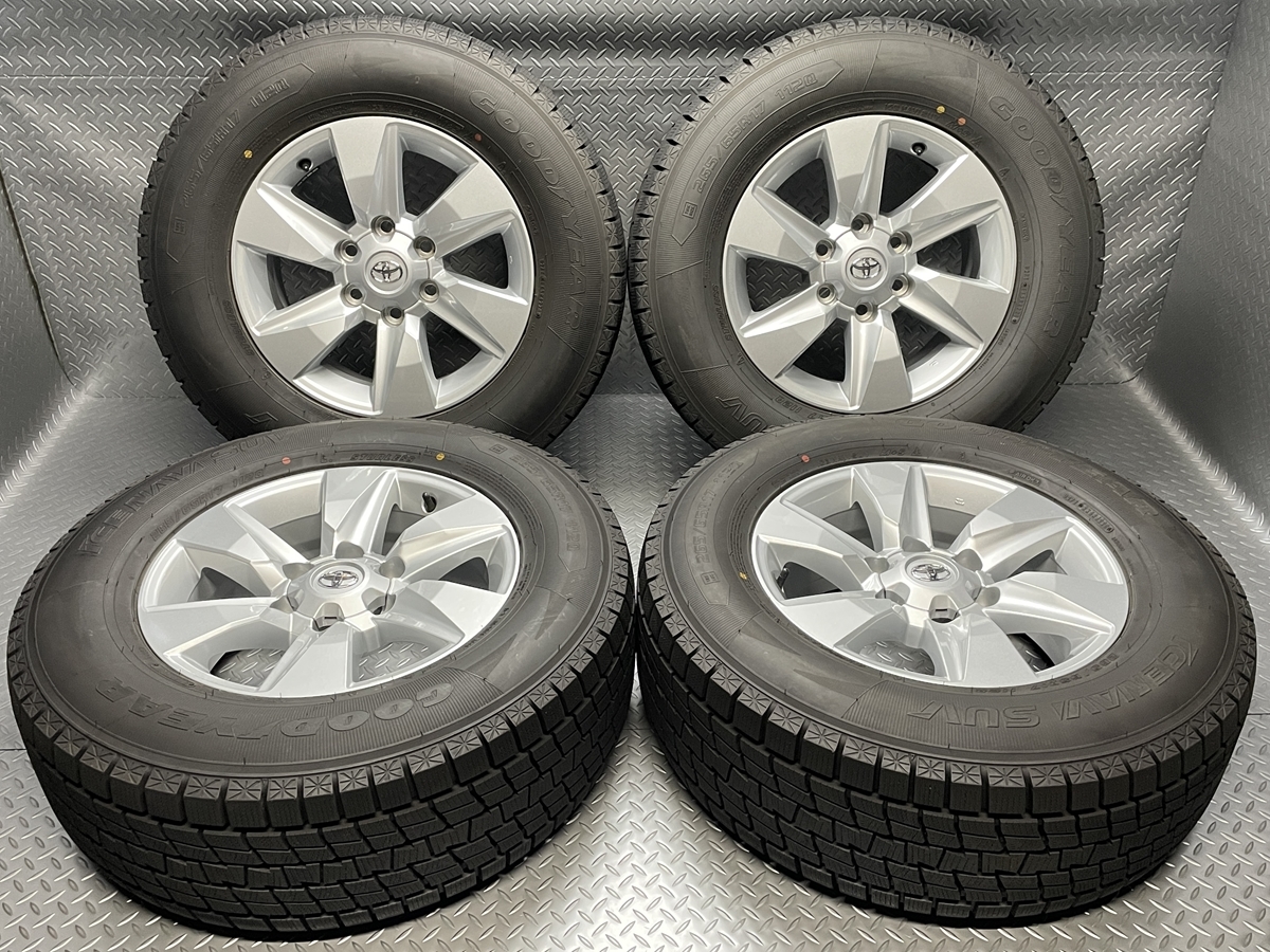 人気，正規品 150系 プラド 純正ホイール 17&times;7.5J+25 139.7 グッドイヤー アイスナビ6 GOODYEAR ICE NAVI SUV 265/65R17 22070079(スタッドレスタイヤ)｜売買されたオークション情報、yahooの商品情報をアーカイブ公開 - 6穴