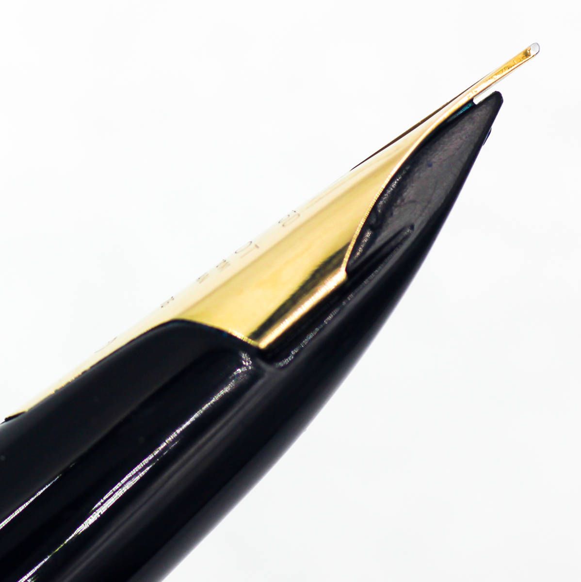 パイロット　ビンテージ　万年筆　ペン先14K 83□PILOT パイロット 漆 万年筆 ペン先14K F ケース インク付き 紺色