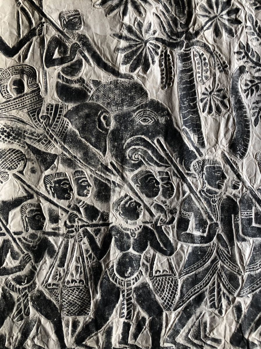 HOT，新作登場 拓本 アンコールワット 仏画 クメール大