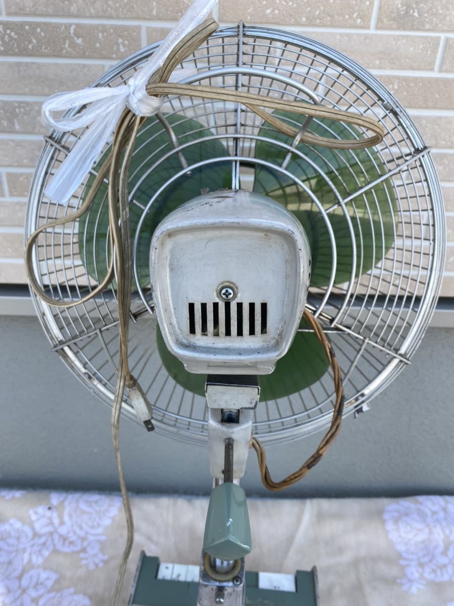 昭和レトロ！三菱 稼働品 外箱付き 30cmエースお座敷扇R30-W2型 扇風機
