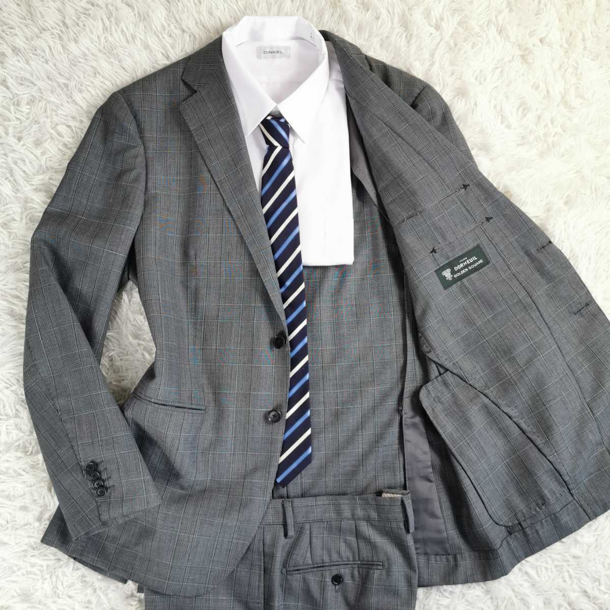 ユナイテッドアローズ 2XLサイズ UNITED ARROWS GLR&times;DORMEUIL ドーメル グレンチェック 段返り ウール スーツ セットアップ(XLサイズ以上)｜売買されたオークション情報、yahooの商品情報をアーカ XLサイズ以上