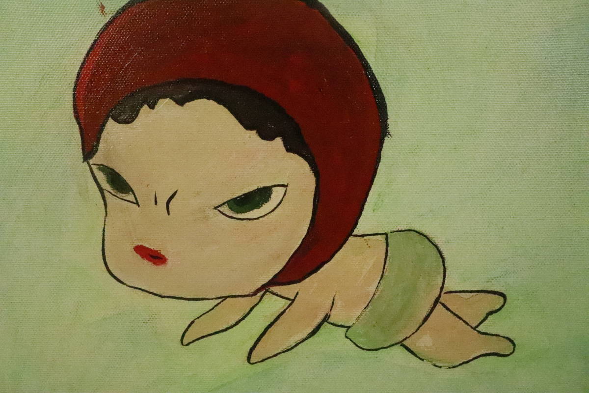 □奈良美智□油彩画□赤ちゃん□模写□絵 27cm×23 : ホーム