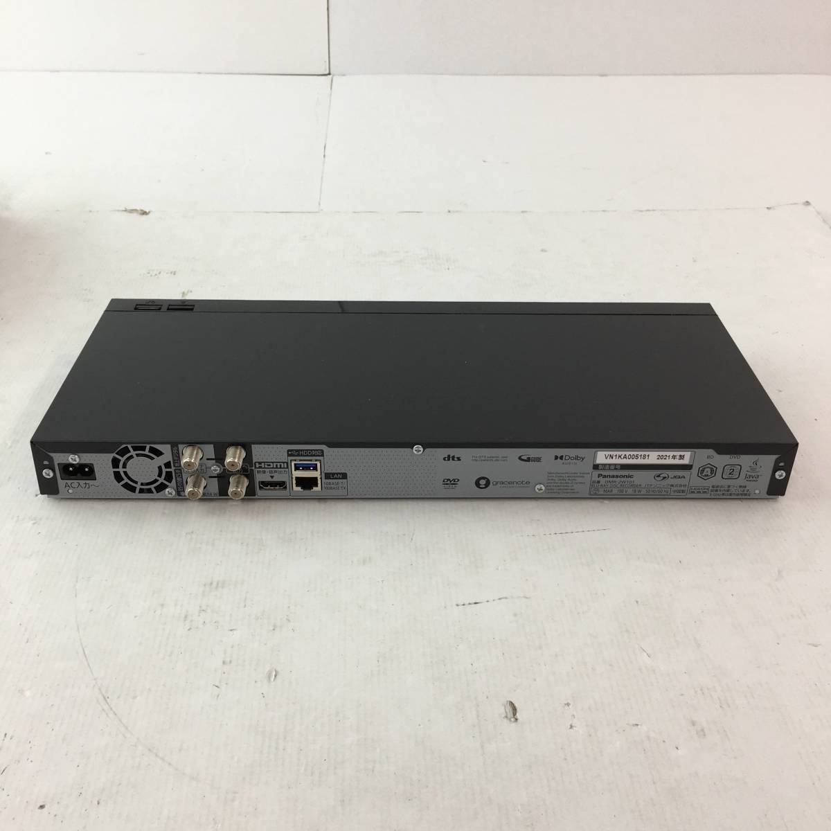 Panasonic パナソニック ブルーレイディスクレコーダー DMR-2W101 
