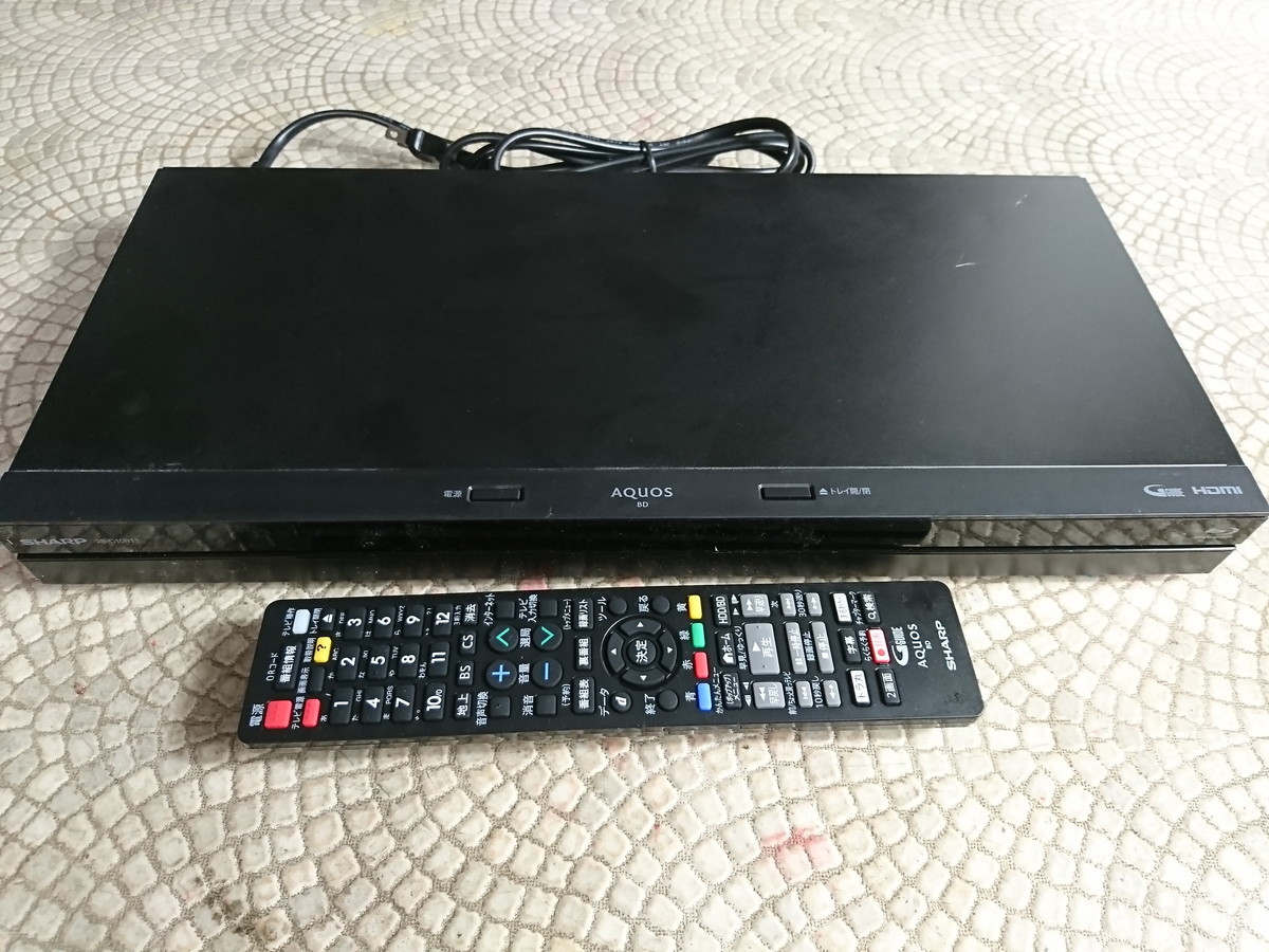 2B-C10BT1 AQUOS ブルーレイレコーダー | シャープ 1TB ブルーレイ 