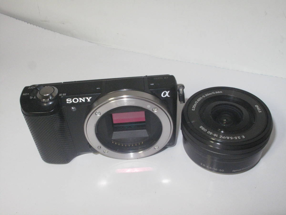 SONY α5000 ( PZ 16-50mm f3.5-5.6 OSS付き) ■シャッター数 378回 ■美品■ 10655 16-50mm E Sony lens: e f