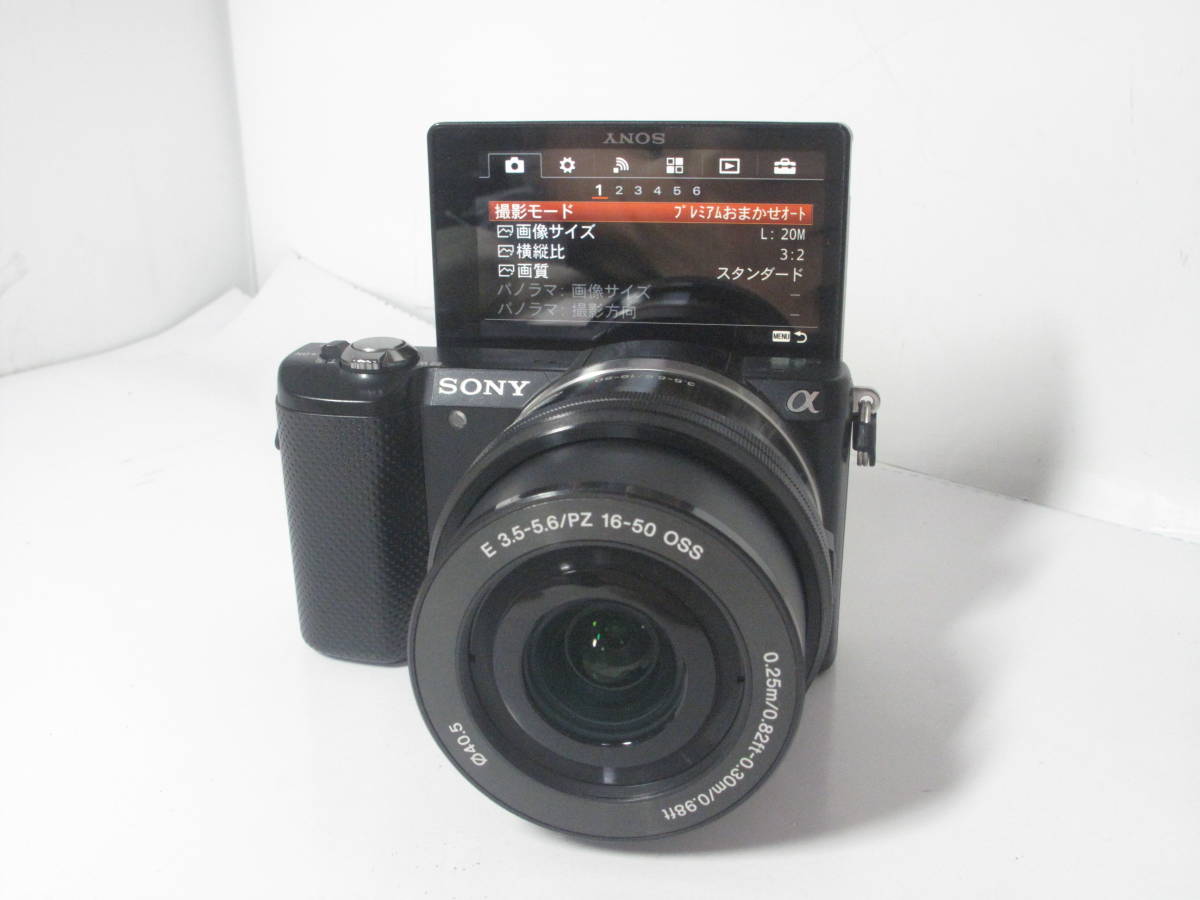 SONY α5000 ( PZ 16-50mm f3.5-5.6 OSS付き) ■シャッター数 378回 ■美品■ 10655 16-50mm E Sony lens: e f