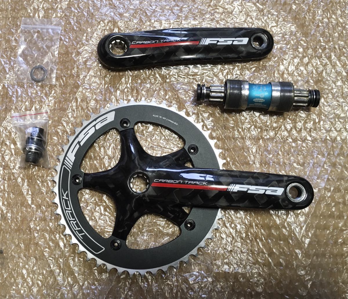 FSA TRACK CARBON | 165mm 49T BB付き クランクセット クランク Vision 