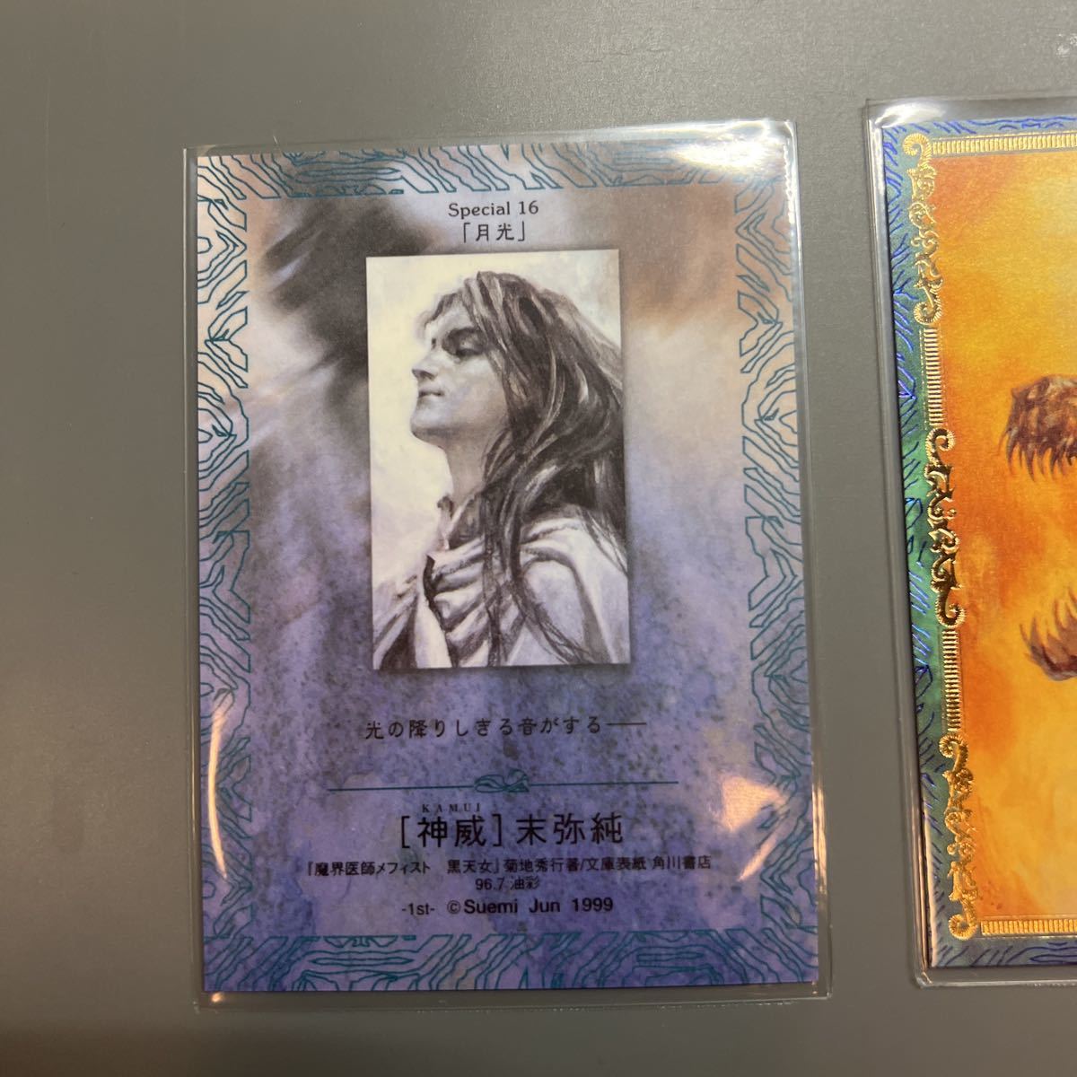 美品 末弥純 イラストレーションカード 神威 Spesialカード2枚セット