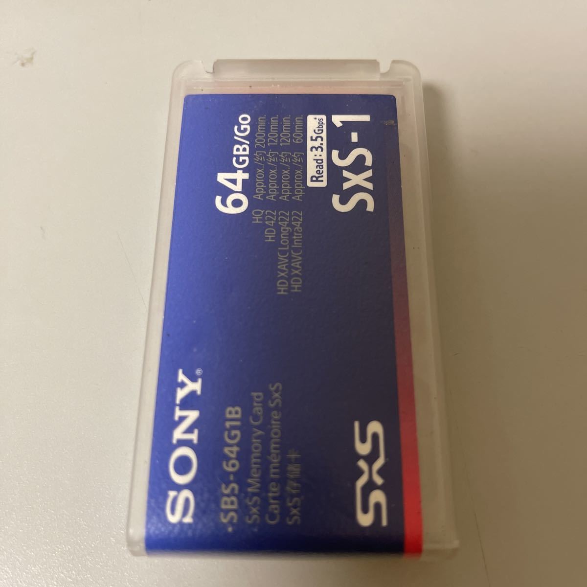 SXSメモリーカード SxS-1/64GB 64GB SONY SxS-1 ⁄SONY SXS-1ﾒﾓﾘｰｶｰﾄﾞ