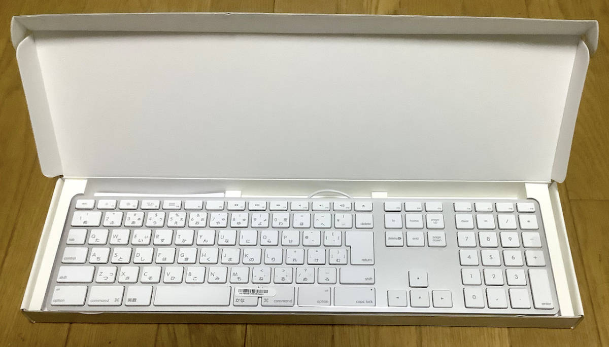 新品未使用】Apple Keyboard A1243 アップル純正 テンキー付き USB日本