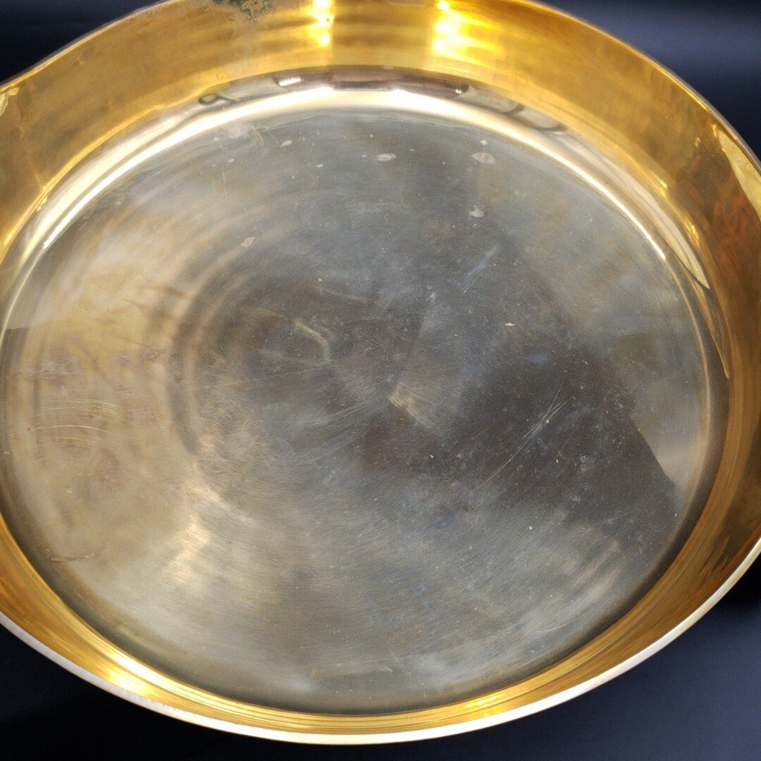 JIS規格BC2材料　直径36cm 重さ2.6kg　天ぷら鍋　大きい　銅合金鍋　青銅鋳物　業務用 店舗用 飲食店 料亭 割烹料理【100t1640】 揚げ鍋 鉄製 36cm ） 揚げ物鍋 キッチンメイト