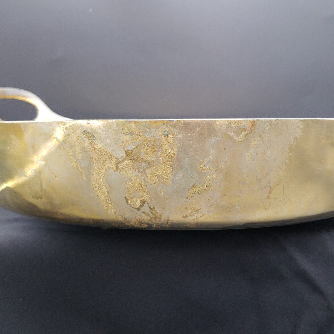 JIS規格BC2材料　直径36cm 重さ2.6kg　天ぷら鍋　大きい　銅合金鍋　青銅鋳物　業務用 店舗用 飲食店 料亭 割烹料理【100t1640】 揚げ鍋 鉄製 36cm ） 揚げ物鍋 キッチンメイト