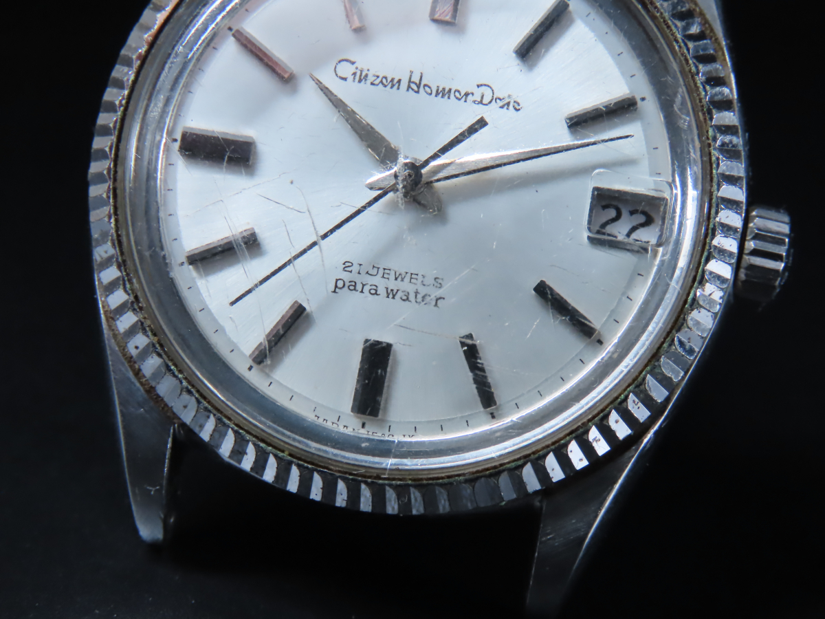 CITIZEN シチズン Homer Date ホーマーデイト Para Water 21石 