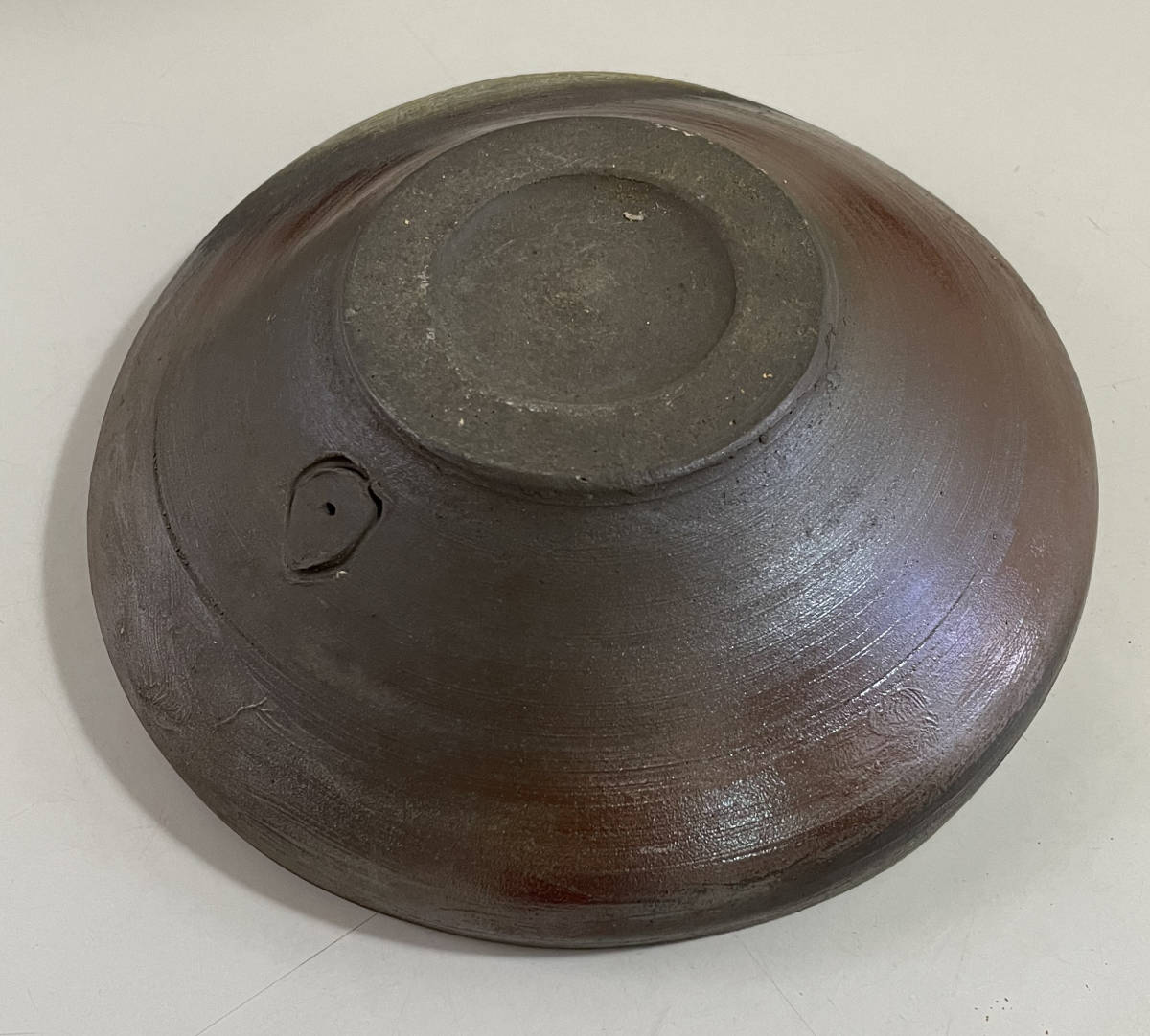 備前焼 素焼き 中皿(直径約16㎝) 4個まとめて！生け花 生花用受皿