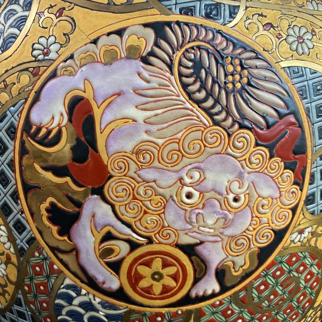 有田焼『吉國作』色絵金彩飾り大壺 有田焼『吉國作』色絵金彩飾り大壺