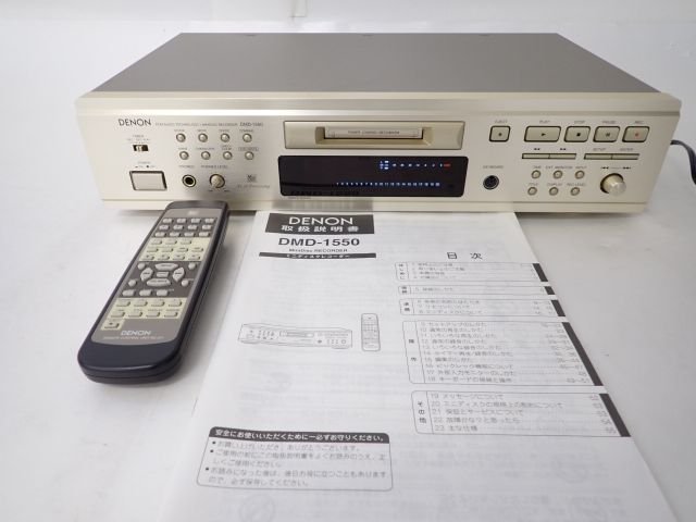 最新作，人気SALE DENON DMD-1550 デノン デンオン MDデッキ ミニディスクレコーダー リモコン/説明書付 66E7E-2(一般)｜売買されたオークション情報、yahooの商品情報をアーカイブ公開 - オークファン 一般