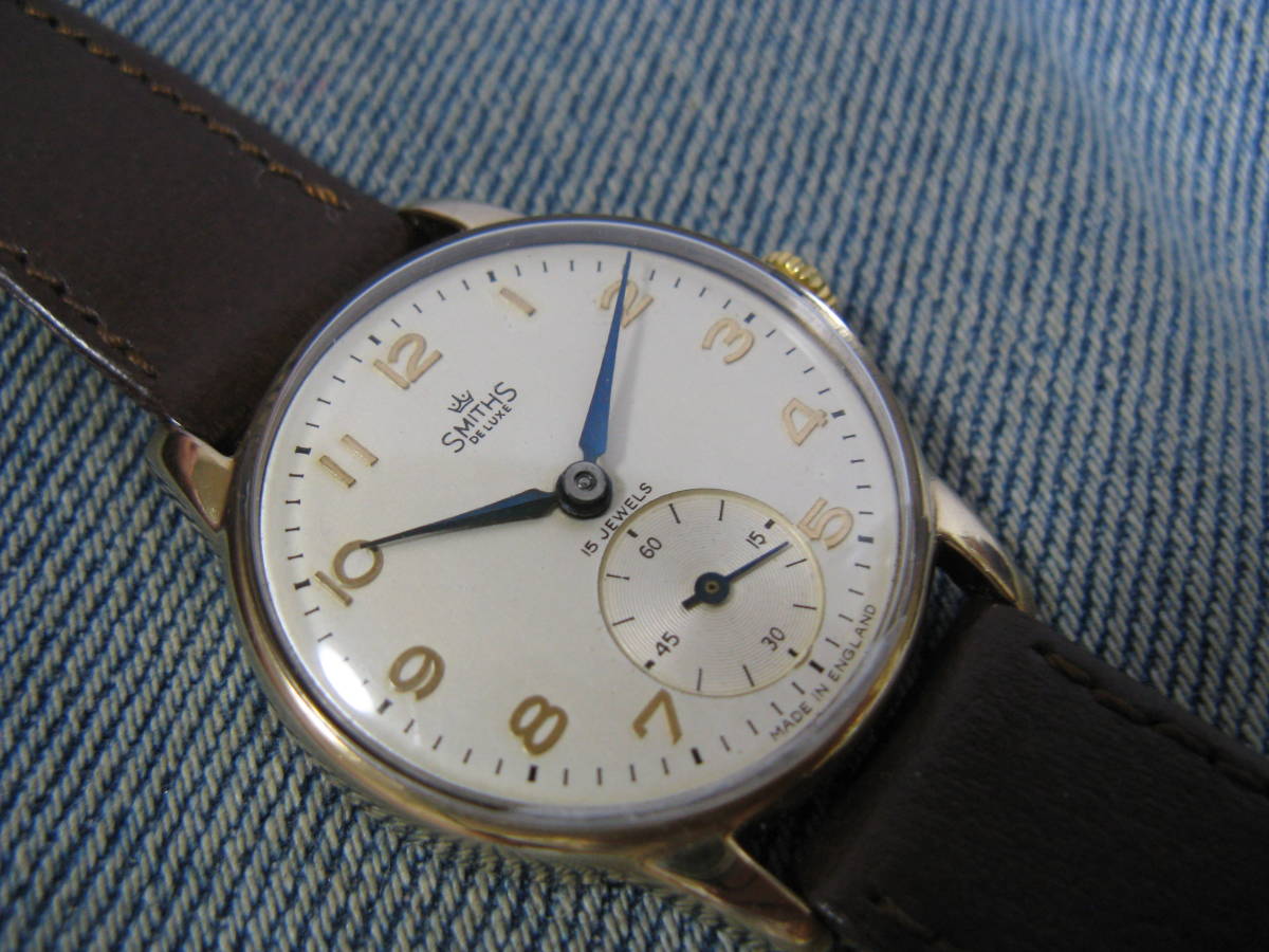 1959年製 SMITHS DELUXE スミス デラックス 9K金無垢デ二ソンケース 