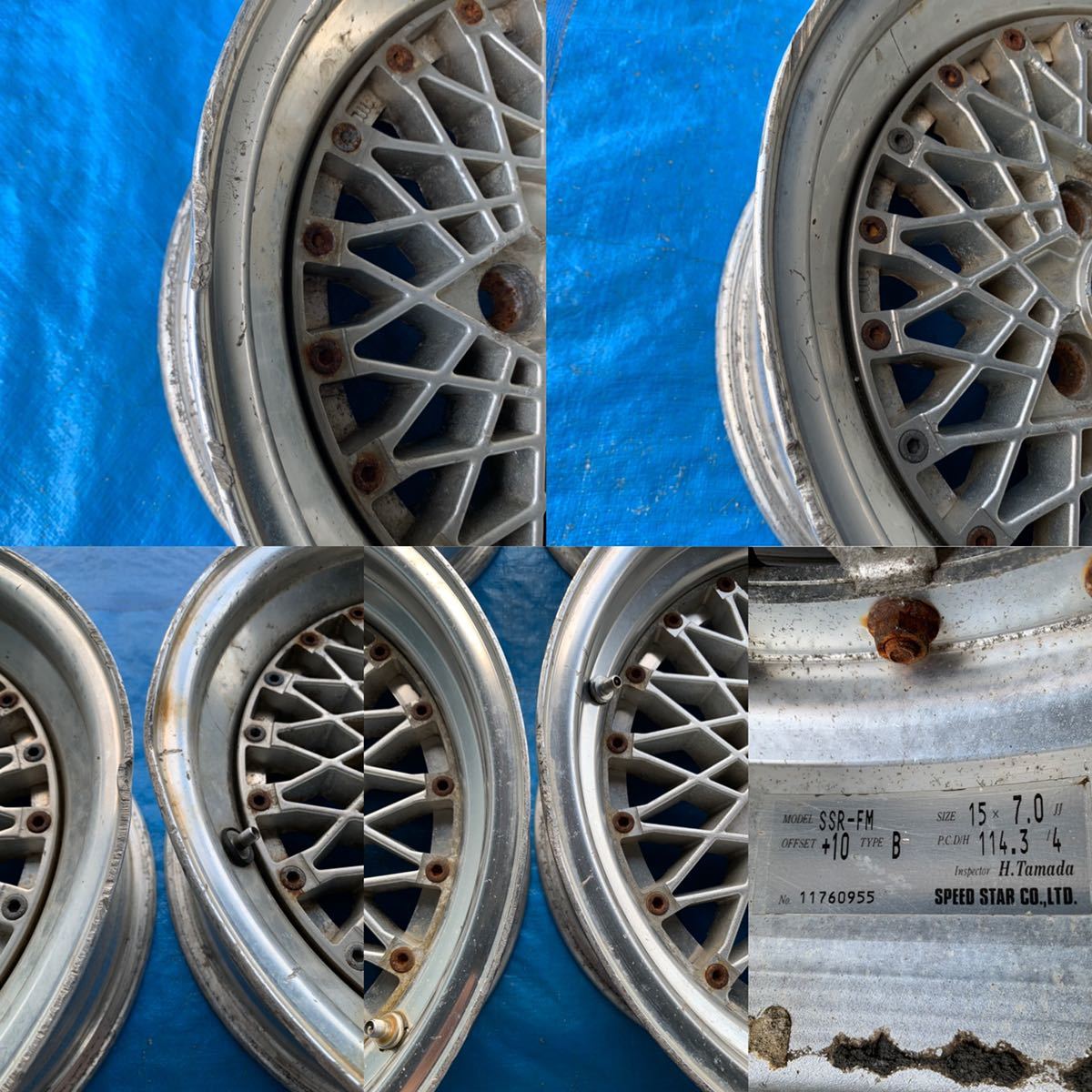旧車 アルミホイール2本セット 深リム スピードスター SSR マークIII 
