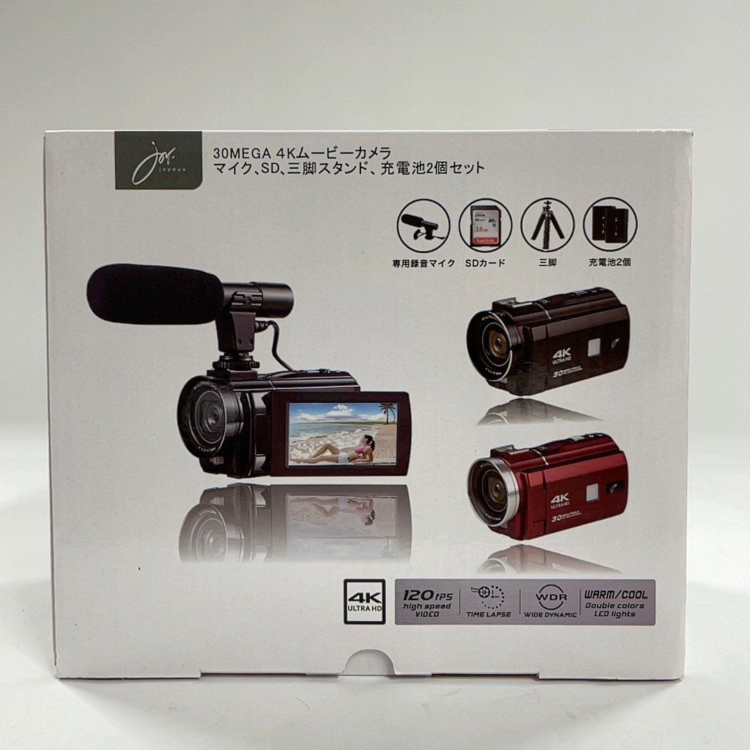 1円スタート 未開封品 4K デジタルマルチムービーカメラ セット JOY