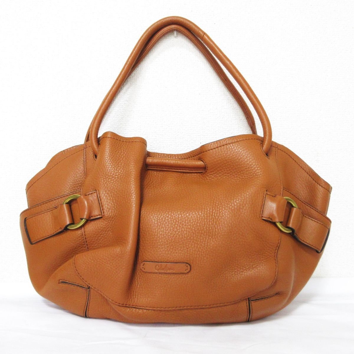美品 COLE HAAN コールハーン レザー トートバッグ ハンドバッグ 茶
