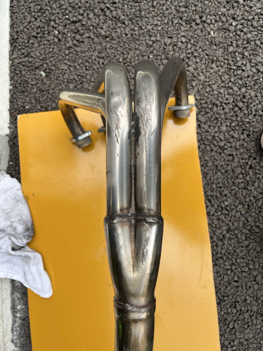 CB400SF NC31 純正マフラー ⁄ 純正マフラーに交換。（ホンダ マフラー