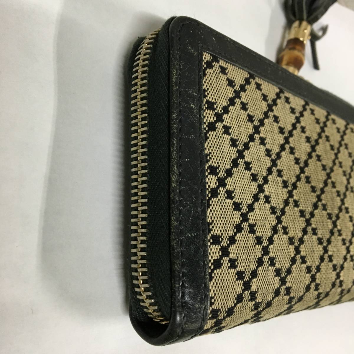 GUCCI グッチ ディアマンテ バンブータッセル ラウンドファスナー 長 