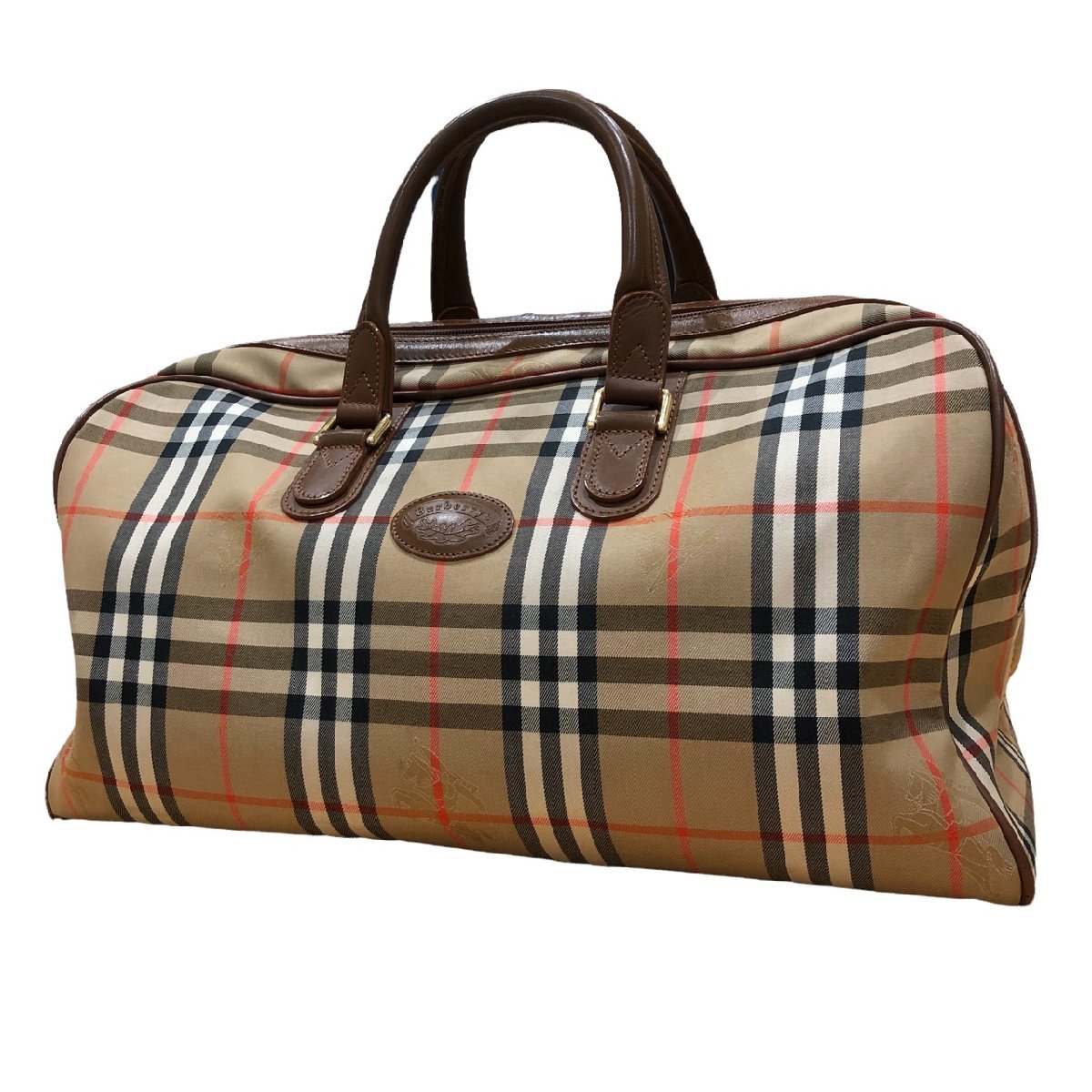 BURBERRY バーバリー ノバチェック チェック柄 ボストンバッグ ロゴ