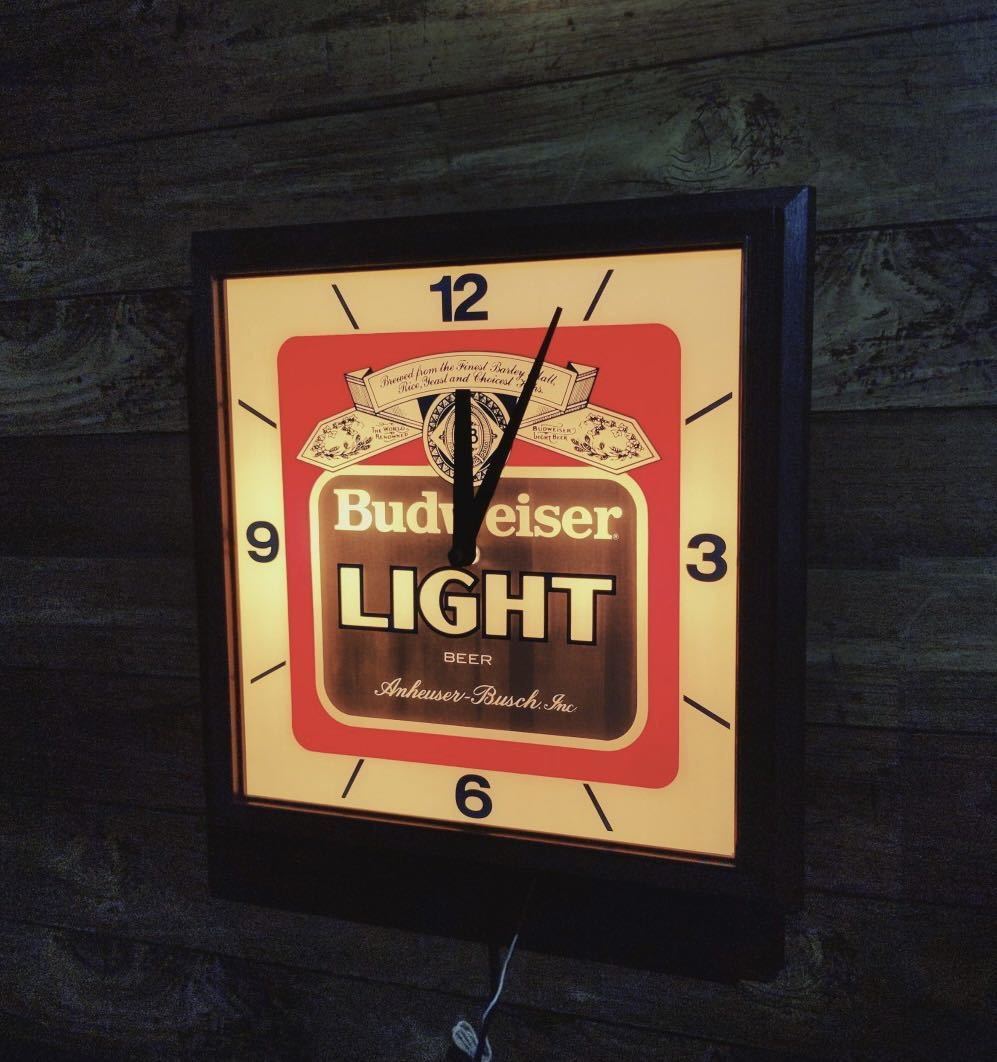 高品質，正規品 1円スタート レア ビンテージ 1980s Budweiser ライトサイン 時計 バドワイザー 掛時計 PUB バー ランプ ライト(その他)｜売買されたオークション情報、yahooの商品情報をアーカイブ公開 - オークフ その他