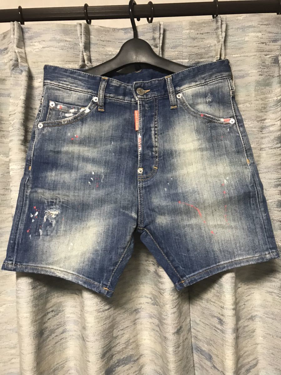 赤字超特価，定番人気 42 6.5万 DSQUARED2 ディースクエアード デニムショーツ ジーンズ パンツ ネオンカラー ペンキ ダメージ(ジーンズ)｜売買されたオークション情報、yahooの商品情報をアーカイブ公開 - オークファ 男性用