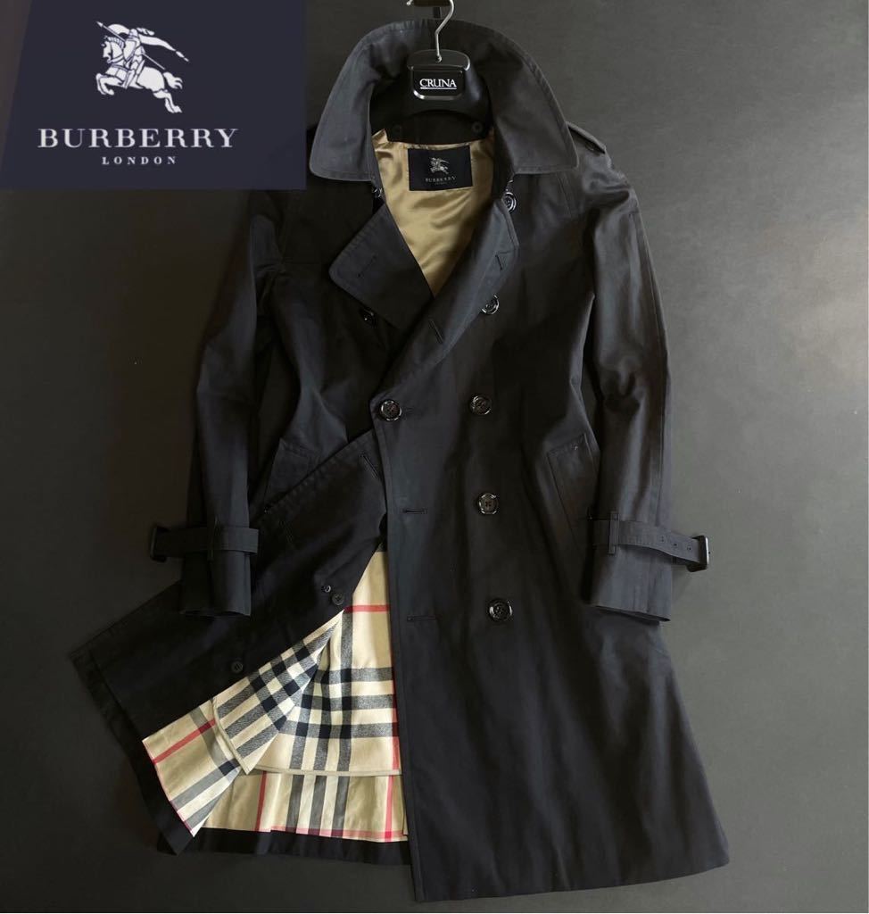 バーバリー BURBERRY レザートレンチコート 希少 バーバリー オール