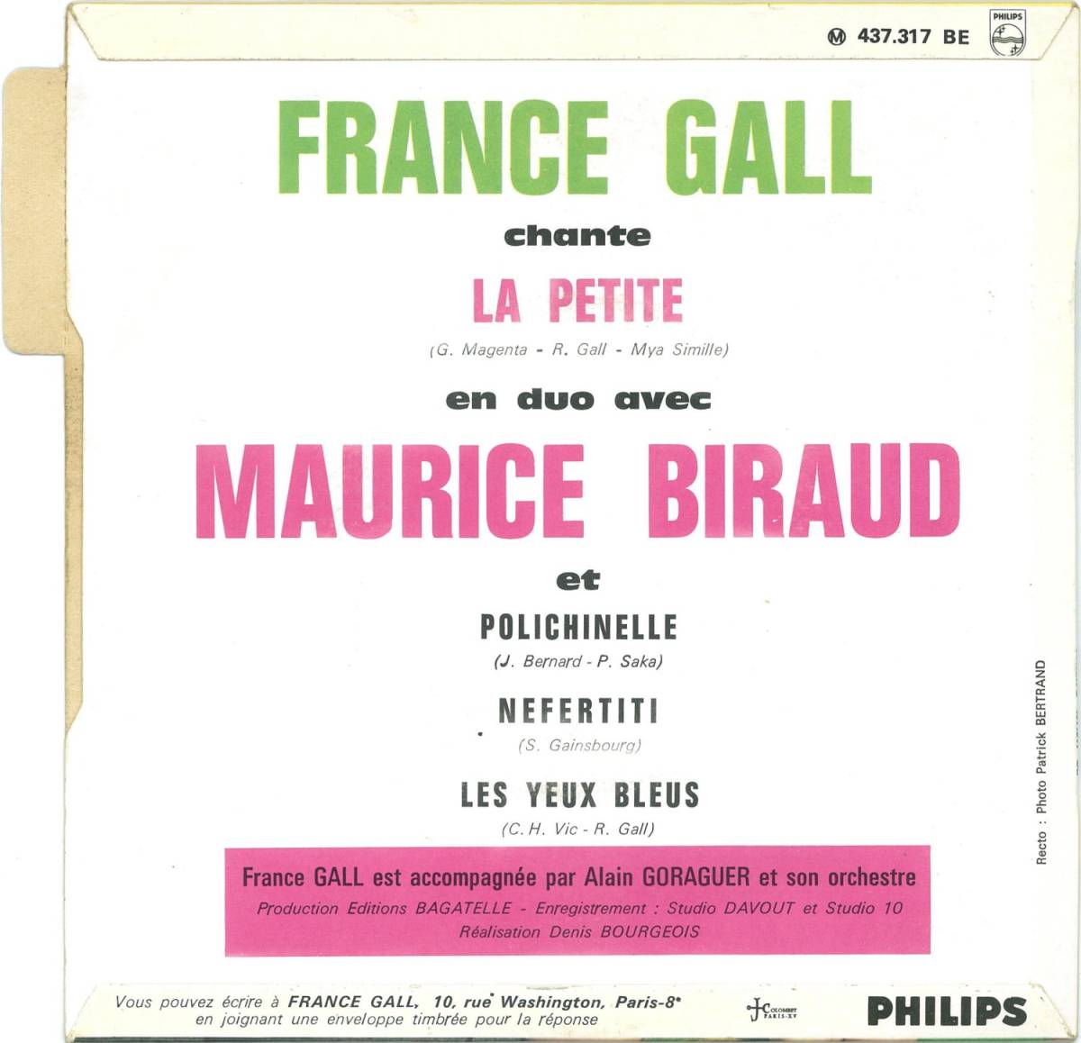 仏philips輸入ep盤languette付き フランス ギャル モーリス ビロー かわいい娘 恋のためいき ネフェルティティ 青い瞳が恋してる ポピュラーボーカル 売買されたオークション情報 Yahooの商品情報をアーカイブ公開 オークファン Aucfan Com