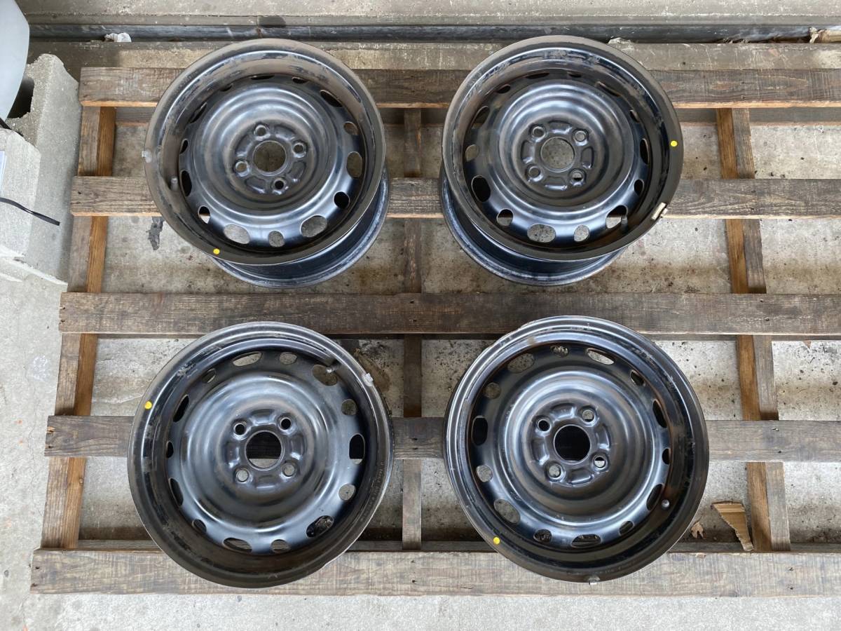 ○BBS 14インチ 6J +45 PCD100 4H 4穴 ハブ径約54mm 2018