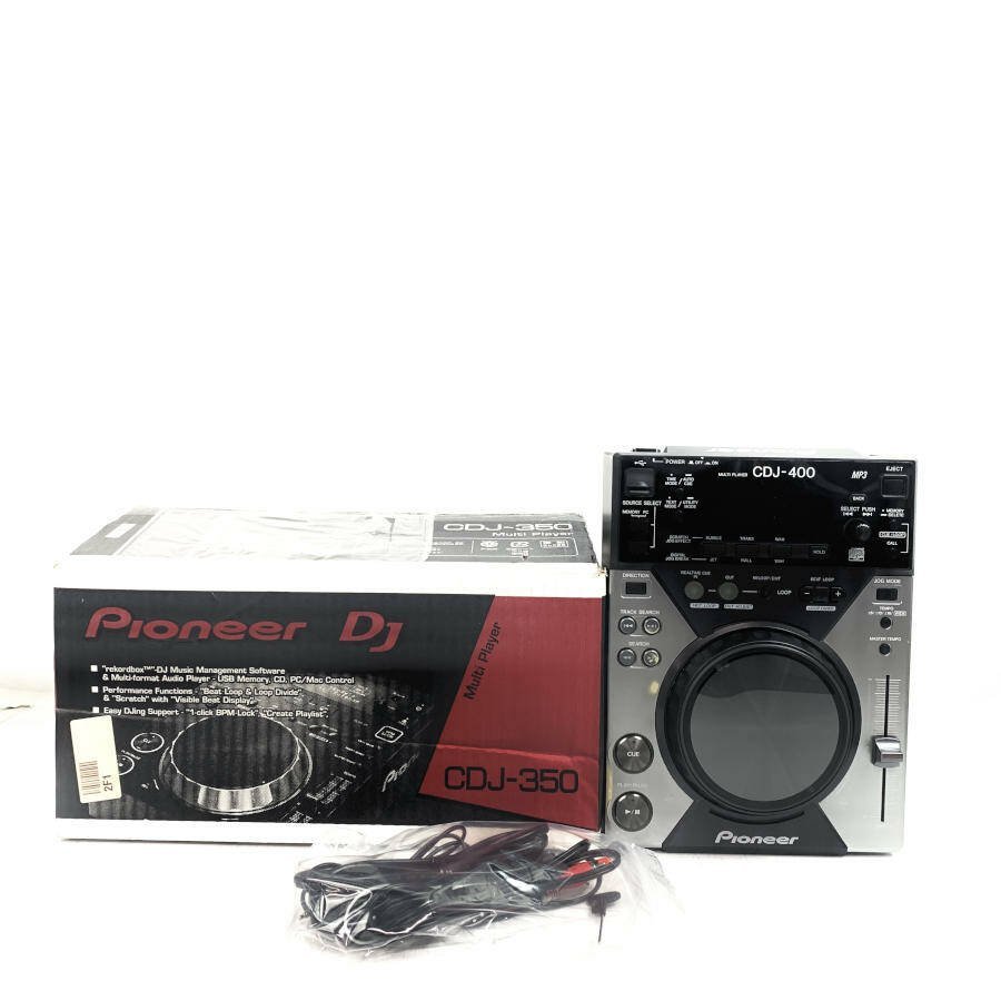 PIONEER CDJ-400 CDJ 電源コード/ステレオケーブル/モノラルミニ