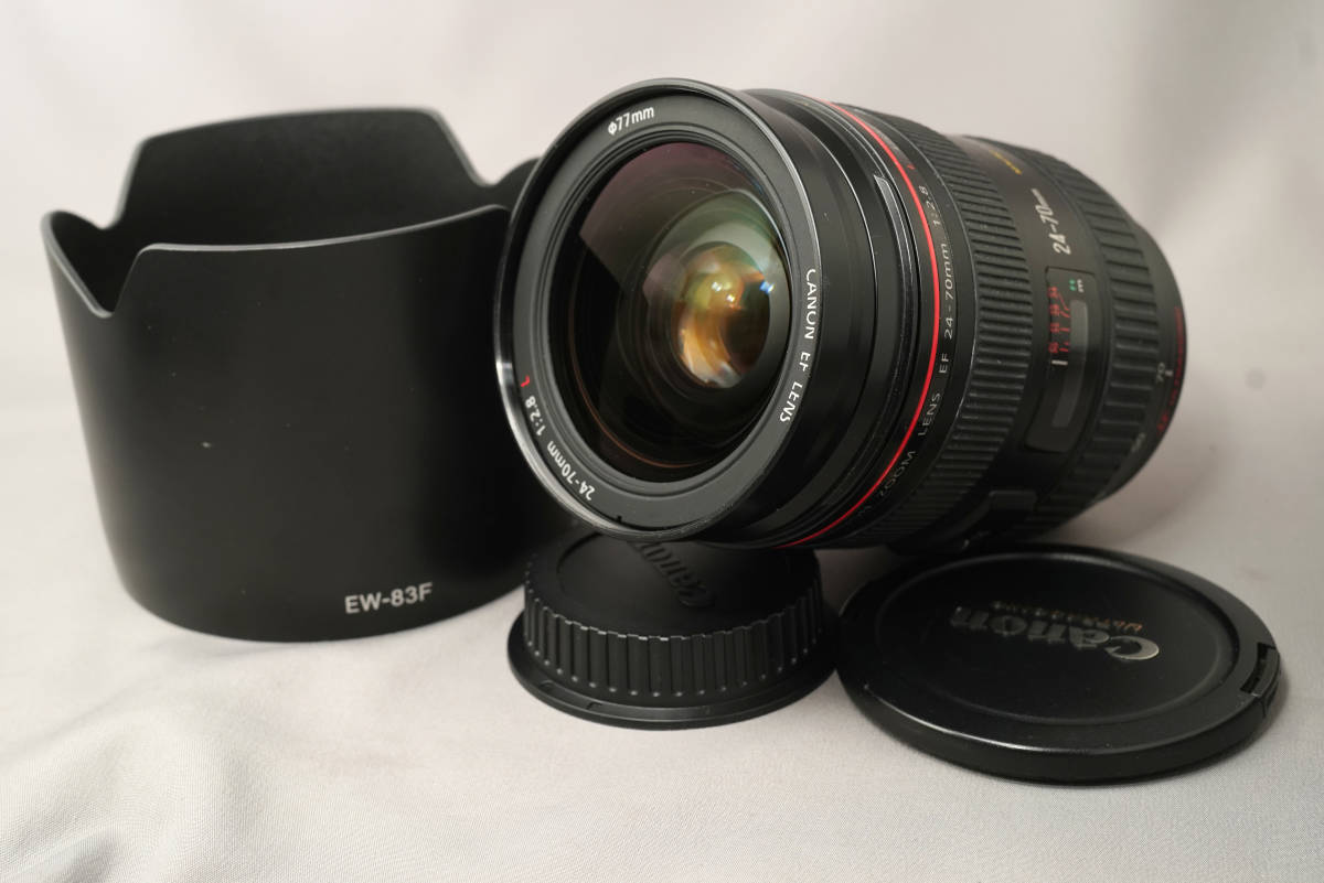 外観綺麗! 色ノリ抜群！ボケ感最高！ Canon ZOOM LENS EF 24-70mm 1
