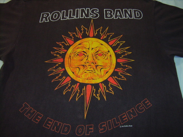 定番，セール 90'sレア ROLLINS BAND-THE END OF SILENCE Tシャツ コピーライト1992 AUS製 ヴィンテージ black flag circle jerks fugazi minor threat(Tシャツ)｜売買されたオークション情報、yahooの商品情報をアーカイブ公開 - Tシャツ