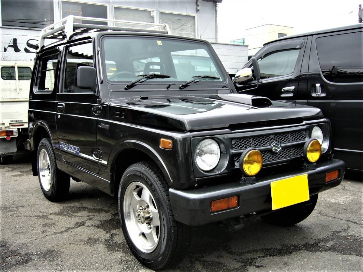 早期取引値引きありja11車検ありエアコンパワステ付き 美車 車検あり 6年 ジムニー JA11V ワイルドウィンドSP 5速