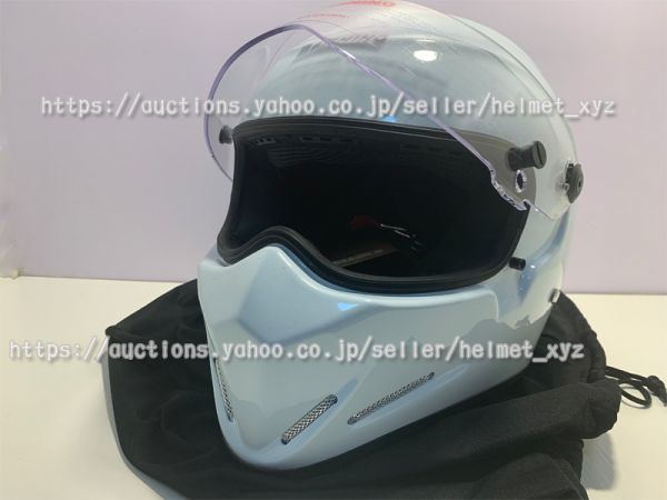 激安～日本未発売SIMPSON風シンプソンDIAMONDBACKフルフェイス★仕様CRGオンロードガラス鋼新品ヘルメット♪ATV-4ホワイト白XXL即決アリ