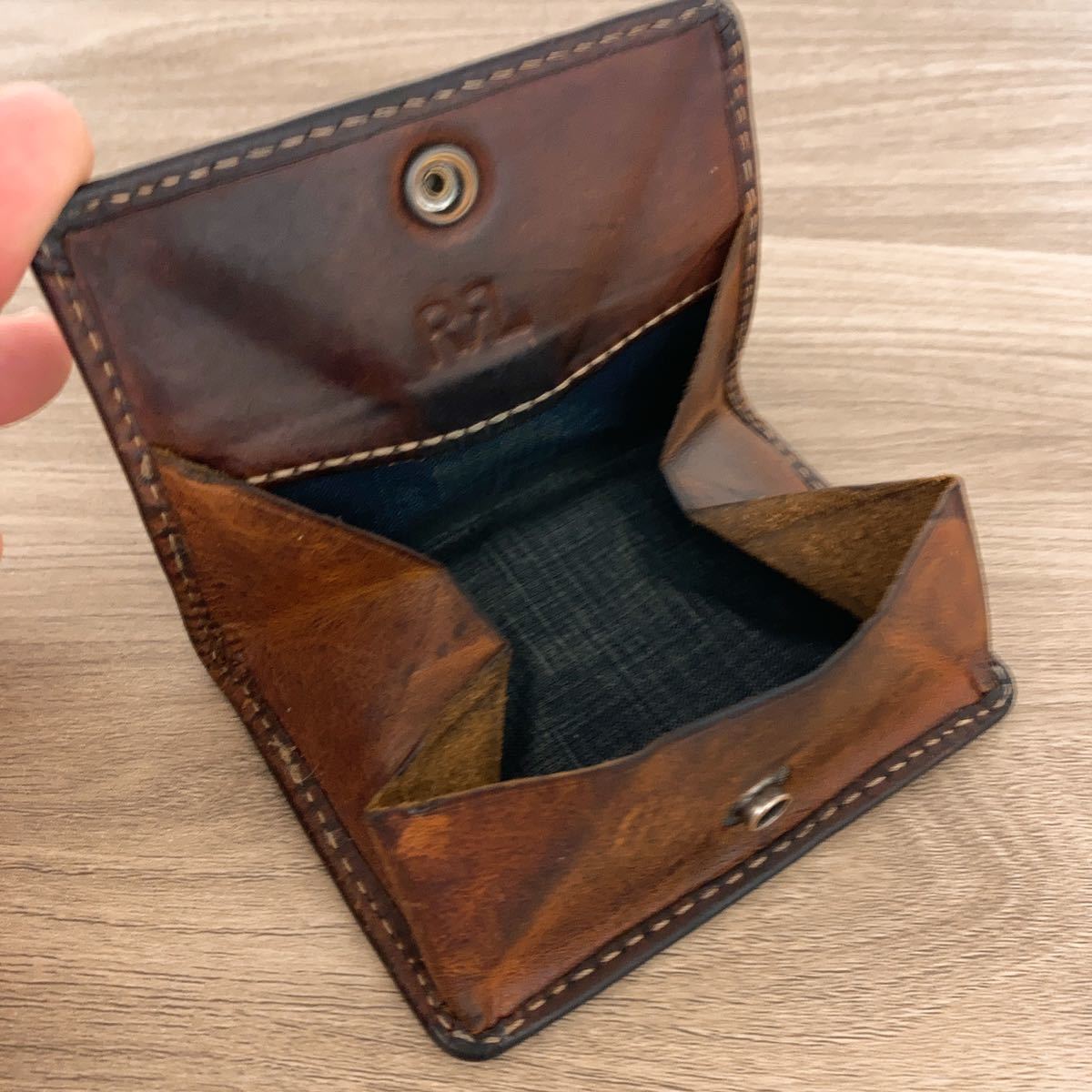 1円 RRL DOUBLE RLダブルアールエル 長財布 小銭入れ レザーウォレット 