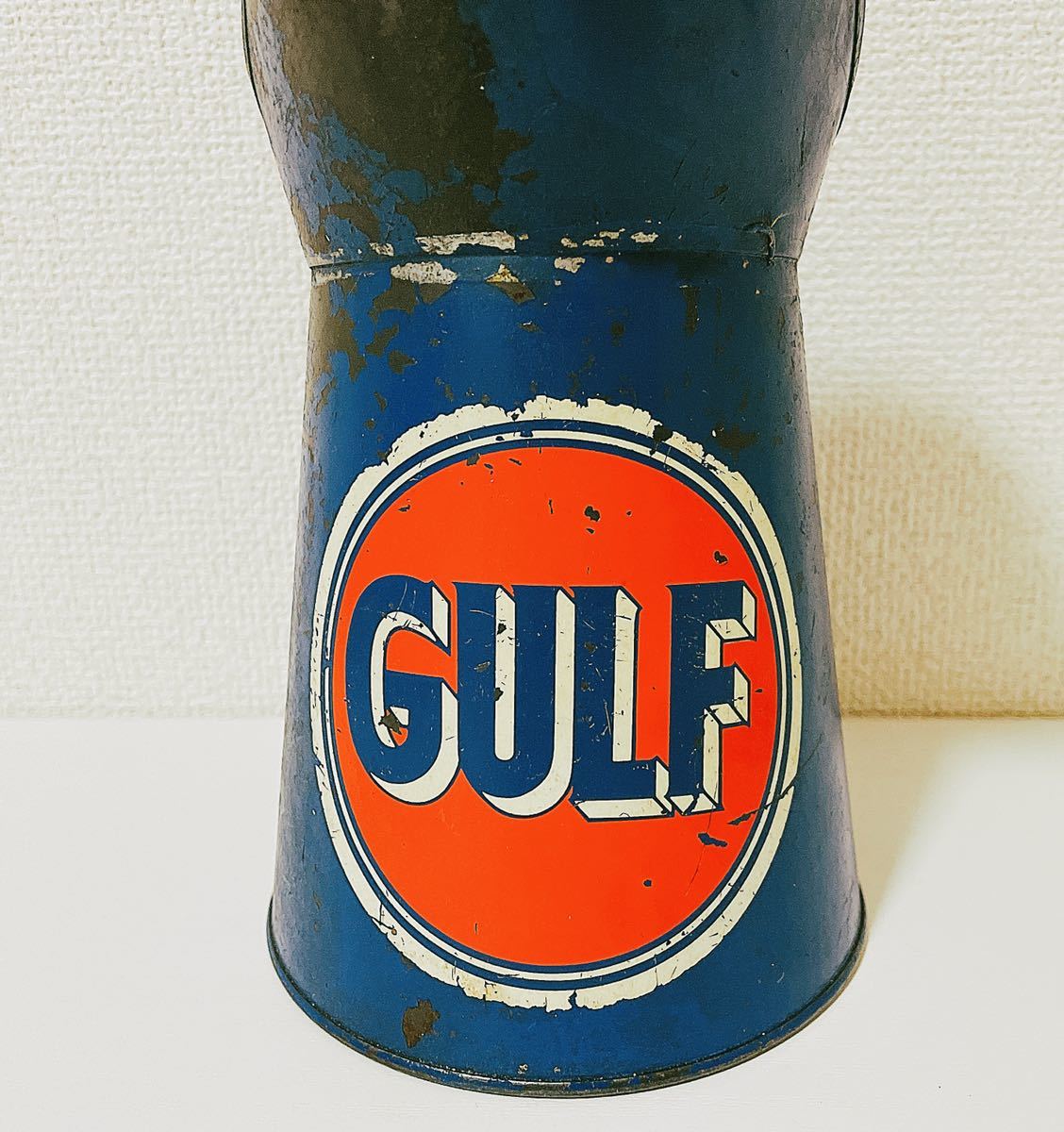 ◎ レア GULF ビンテージ オイルジョッキ オイル缶 OIL缶 ガルフ 石油