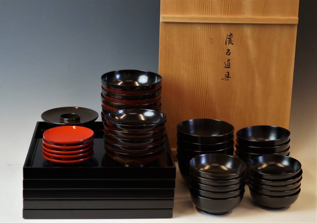 茶道具 懐石道具一式 懐石｜懐石道具｜一式揃｜合成漆塗｜