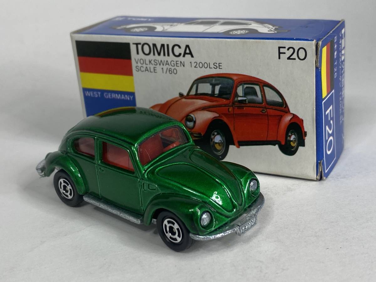 トミカ F20-1-8 フォルクスワーゲン 1200LSE M.G/Rシート 当時物 希少